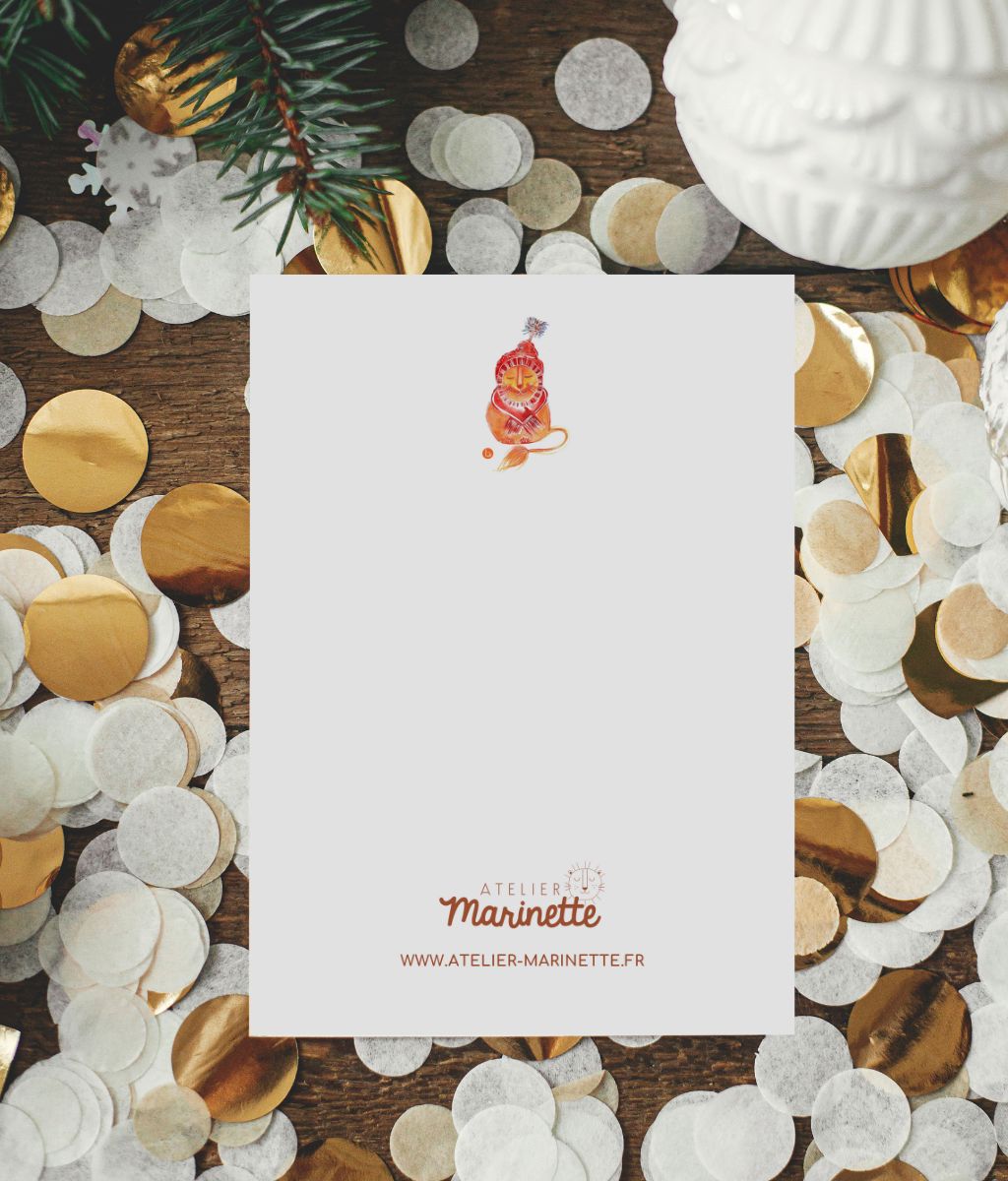 Weihnachtsgrußkarte für die Familie