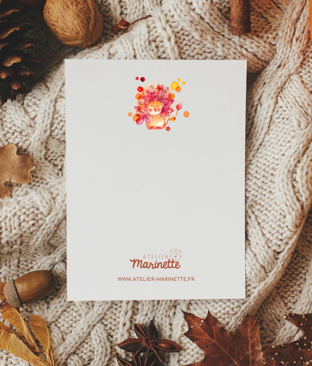 Herbstliche Geburtskarte