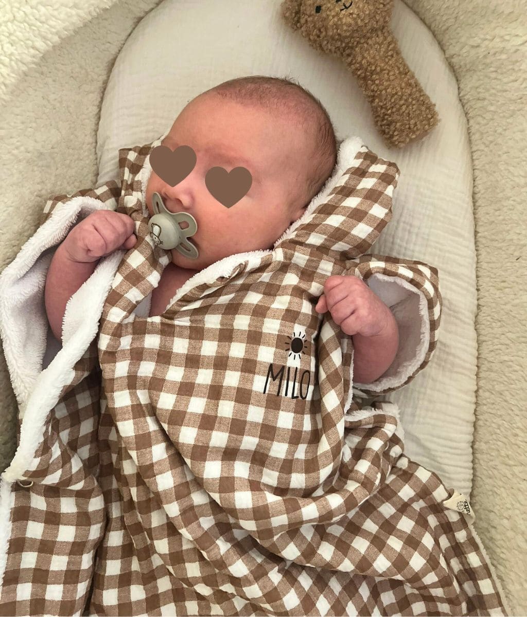 Sailor the gingham bath poncho