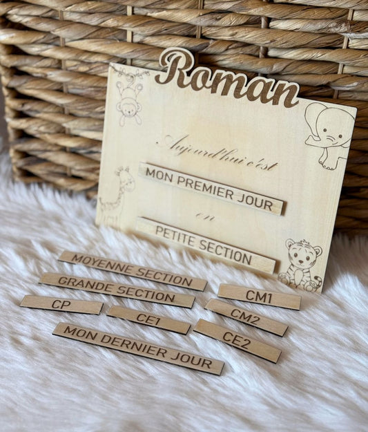 Panneau de rentrée scolaire