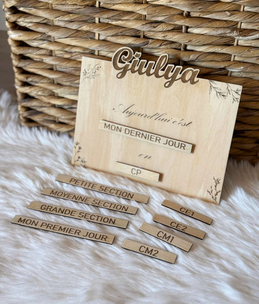 Panneau de rentrée scolaire