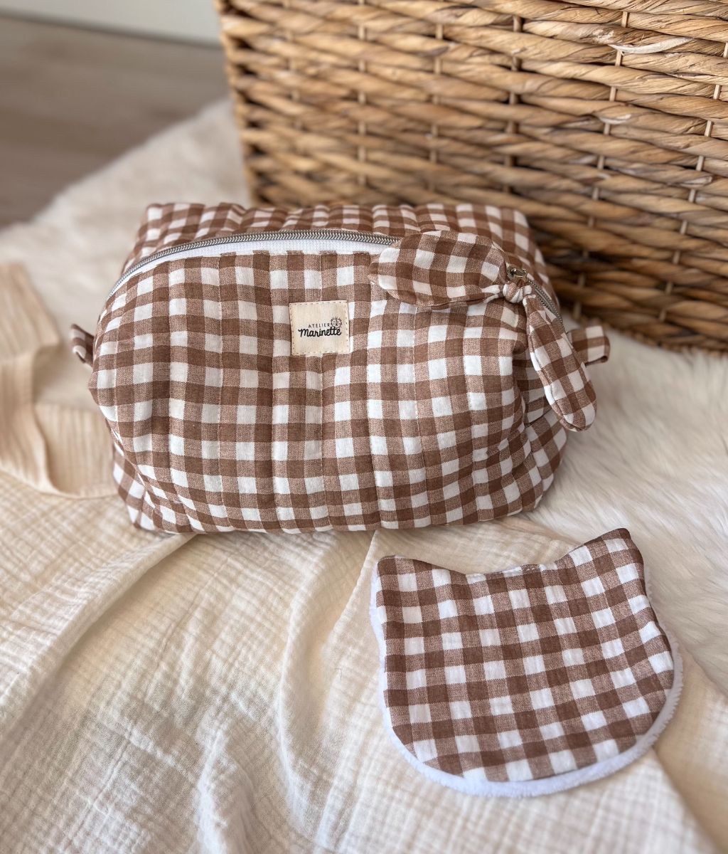 Paulette la maxi trousse de toilette vichy