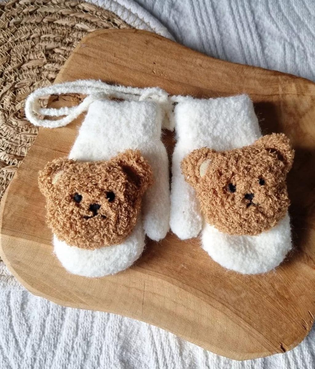 Suzon Teddybär-Fäustlinge