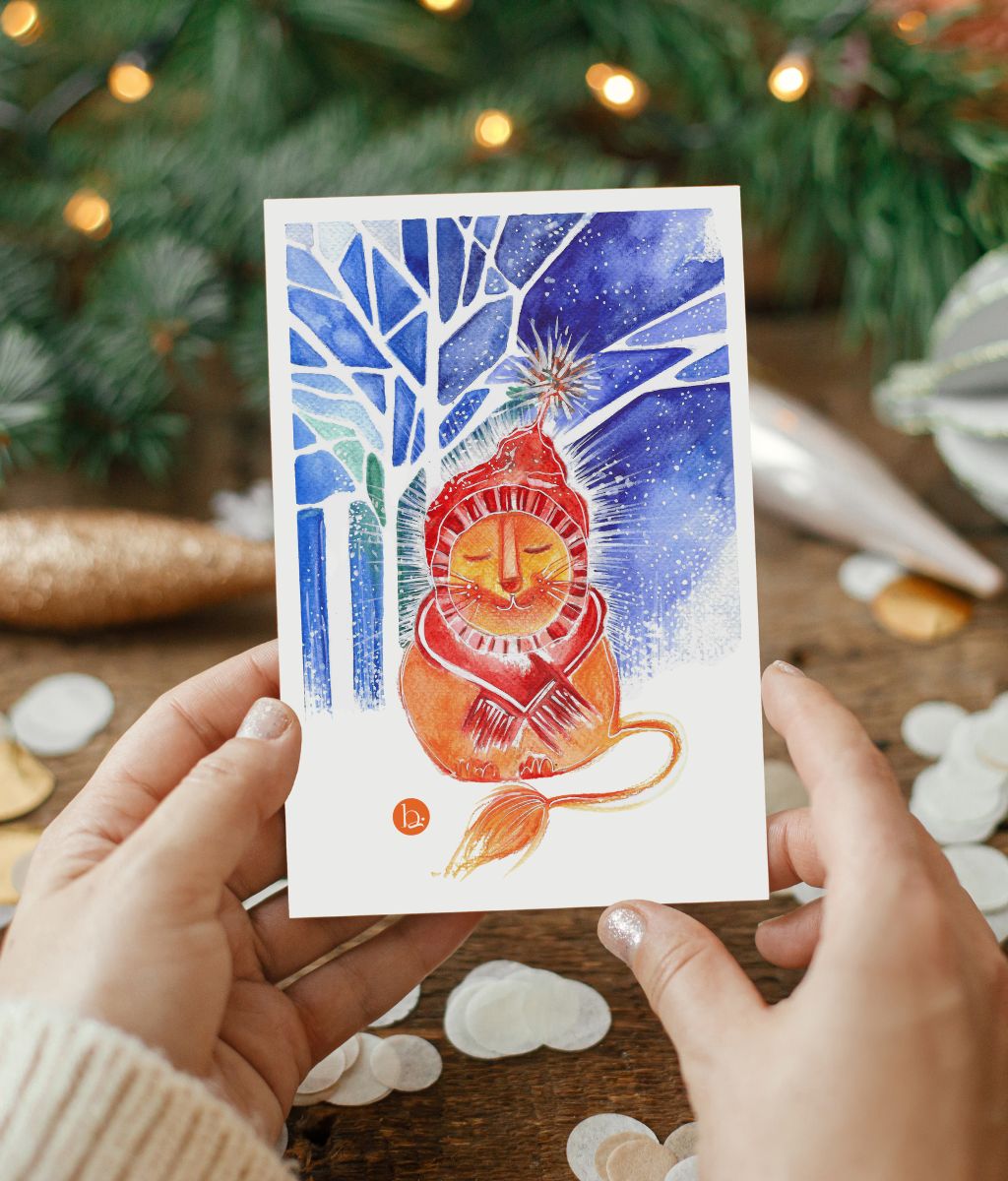 Merry Christmas greeting card