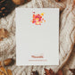 Autumn birth card