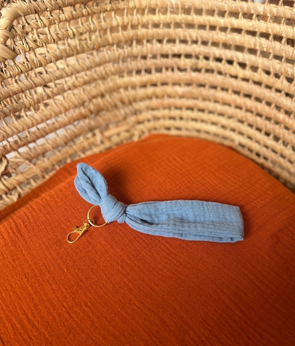 Danaé le porte-clés en double gaze de coton - Idée cadeau personnalisé –  Atelier Marinette