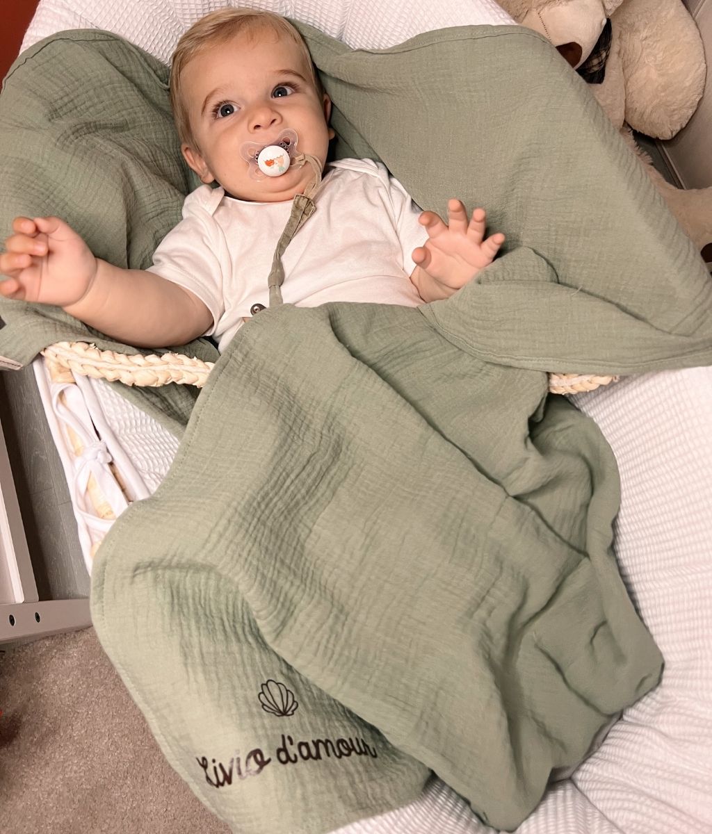 Couverture de bébé tournesol nouveau-né, couverture personnalisée